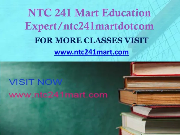 NTC 241 MART peer educator/ntc241martdotcom