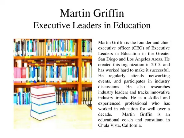 Martin Griffin Executive Leaders in Education