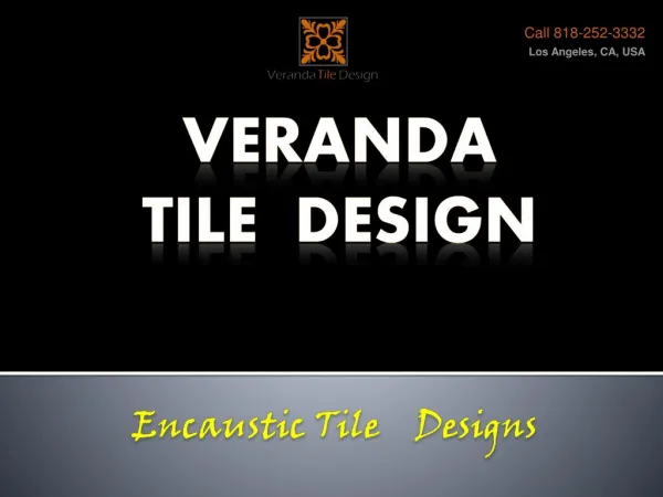 Encaustic Tile Designs
