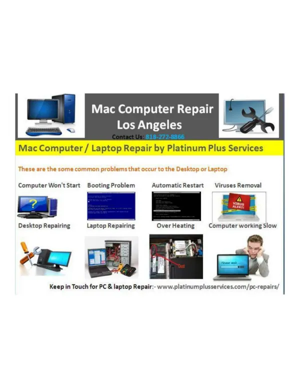 Mac Computer / Laptop Repair by Platinum Plus Services
