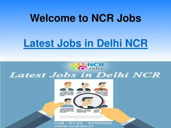 Latest Jobs in Delhi NCR