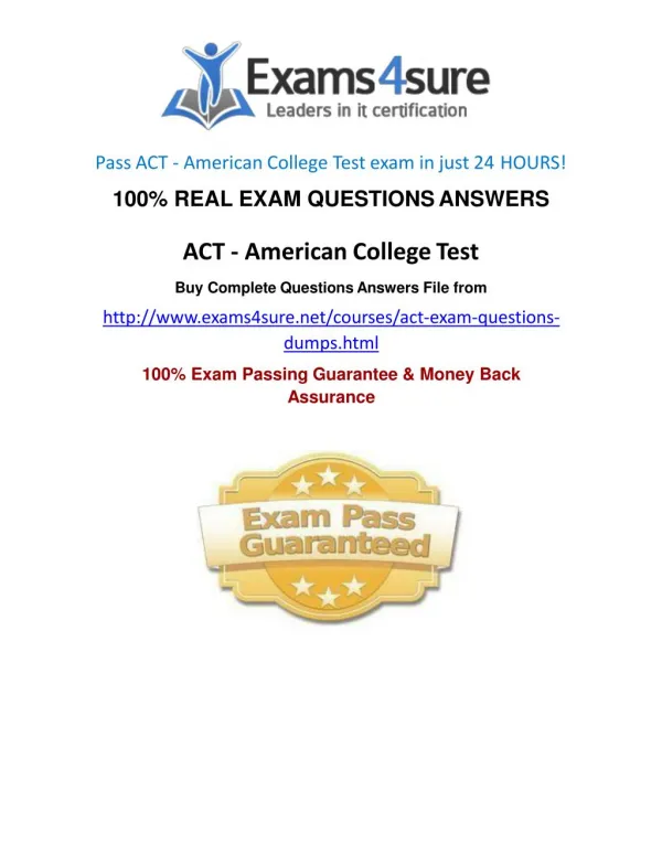 American College Test Practice Test