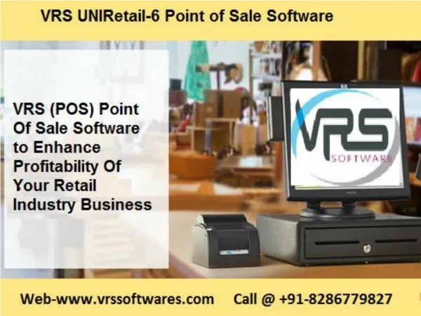 UNIRetail-6 Point of Sale (POS) Software for Billing, Inventory Management your big or small businesses