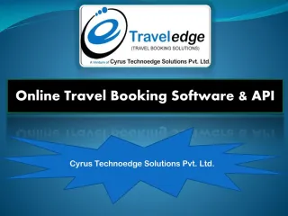 Travel Booking Software - Cyrus Recharge - slide 1