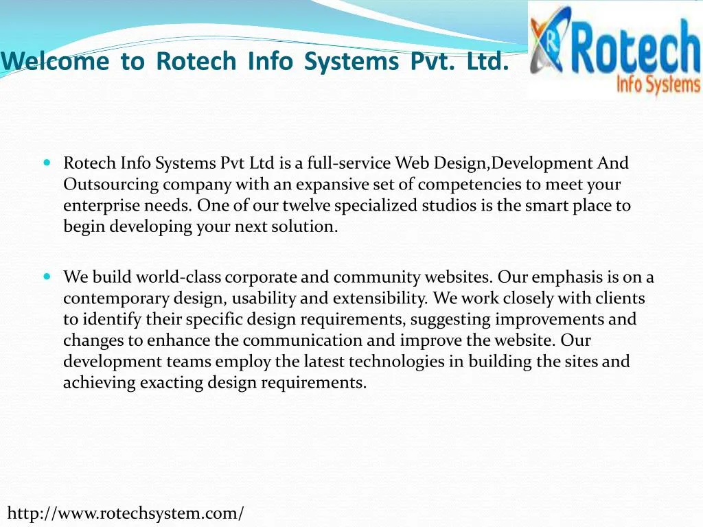 welcome to rotech info systems pvt ltd