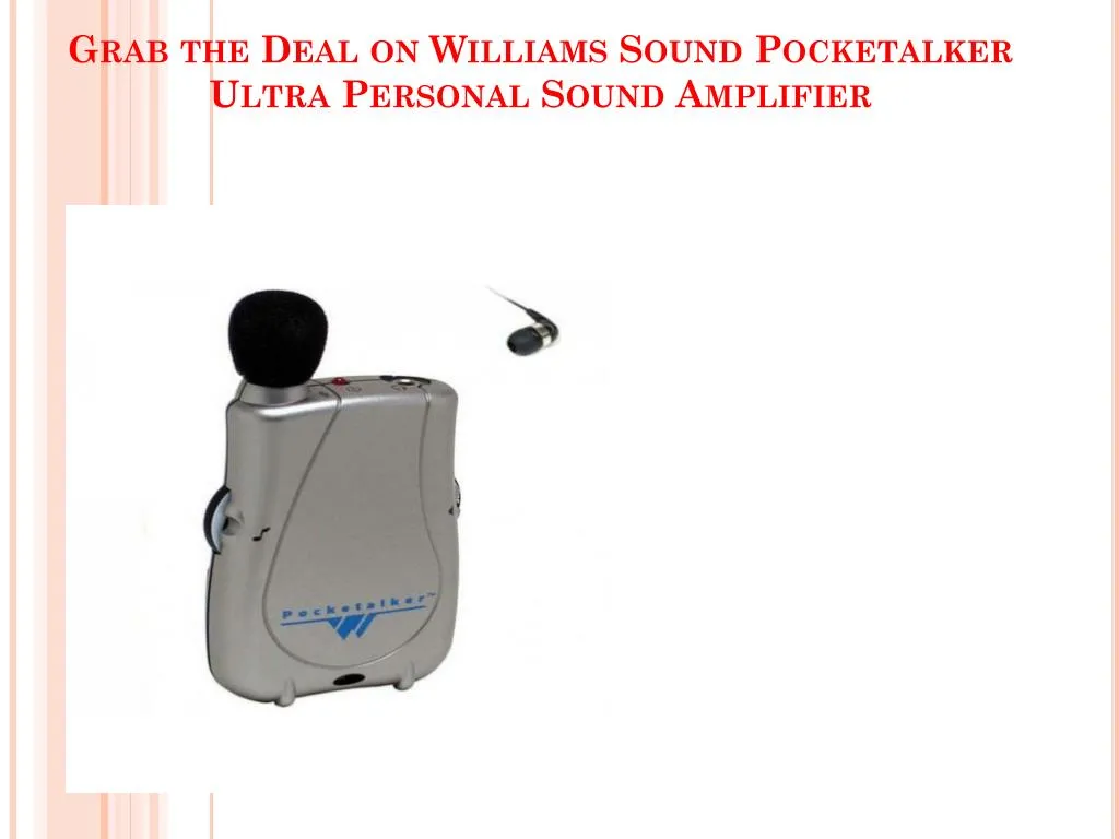 grab the deal on williams sound pocketalker ultra personal sound amplifier