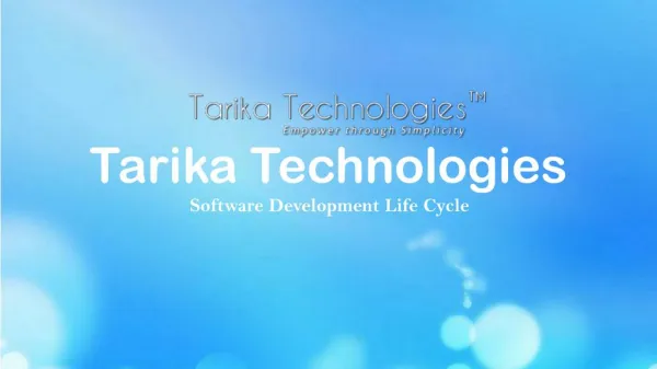 Software Solutions - Tarikatechnologies.com