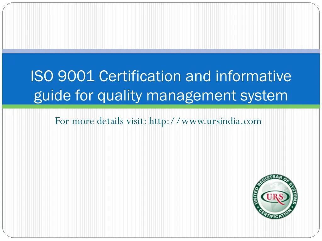 iso 9001 certification and informative guide for quality management system