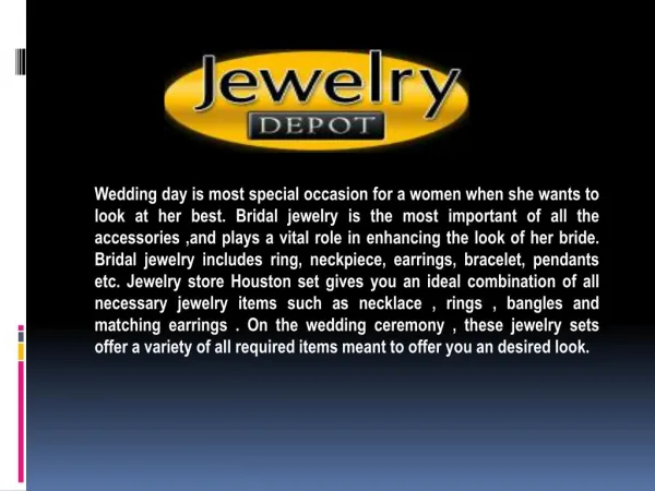 Bridal Jewelry Houston – For Auspicious Occasion