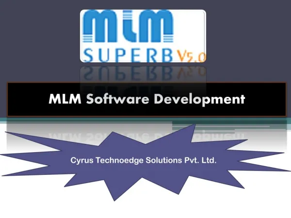 MLM Software Jaipur - Cyrus