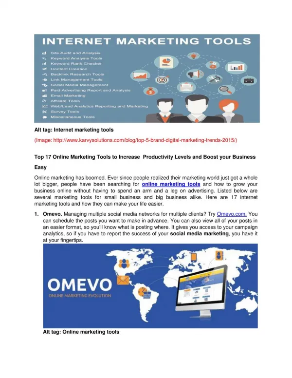 Omevo online marketing evolution