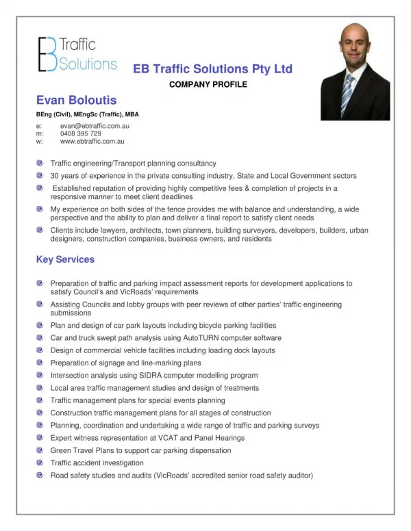 EB Traffic - Company Profile