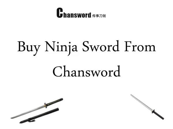 Buy Ninja Sword from Chansword