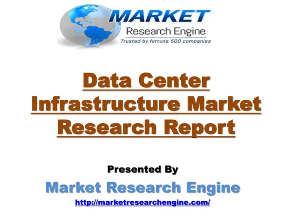 Data Center Infrastructure Market in India will Cross to US$ 2.45 Billion by 2020