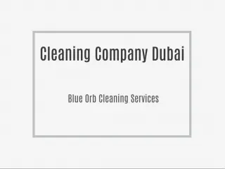 Cleaning Company Dubai , House Cleaning Services Dubai - slide 1