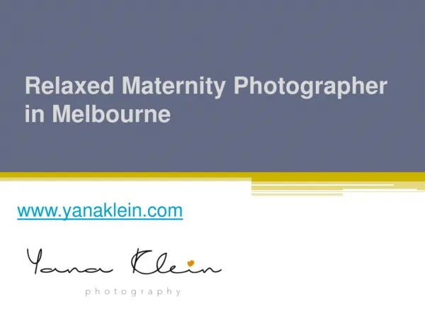 Relaxed Maternity Photographer in Melbourne - www.yanaklein.com
