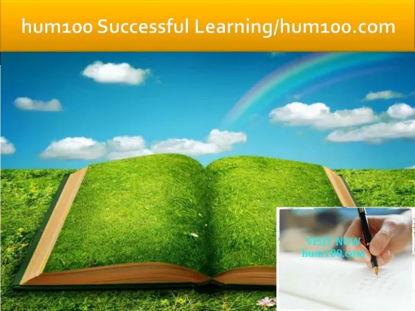 HUM100 professional tutor/hum100.com