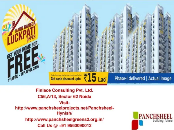 Panchsheel Projects Residential Apartments at Noida Extension Call@ 9560090012