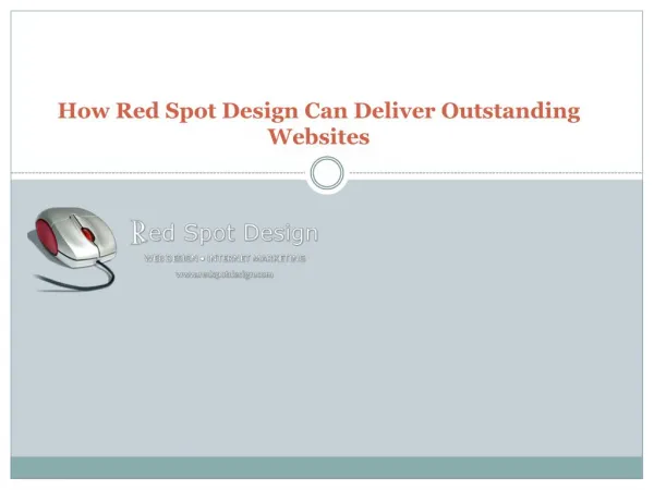 how red spot design can deliver outstanding websites