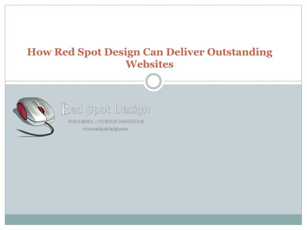 how red spot design can deliver outstanding websites