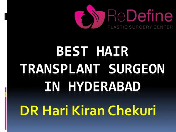 Best Hair Transplantation clinic in Hyderabad