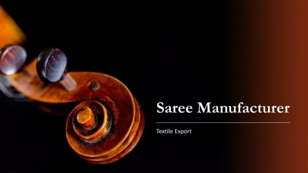 Textile Export is the Manufacturer and Wholesaler of Saree in Surat, India at Cheap Price