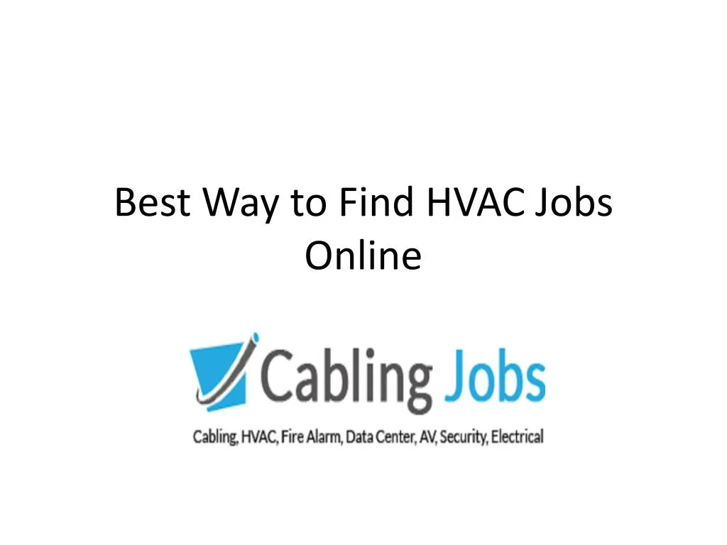 best way to find hvac jobs online