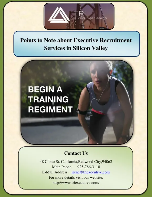 Points to Note about Executive Recruitment Services in Silicon Valley