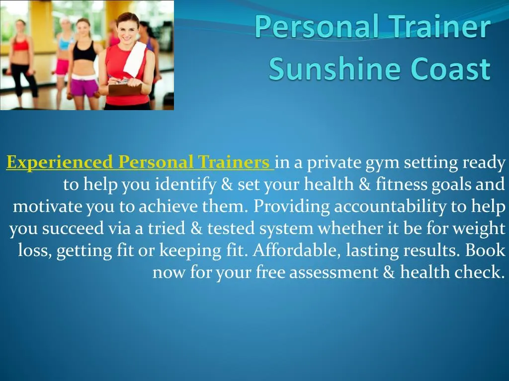 personal trainer sunshine coast