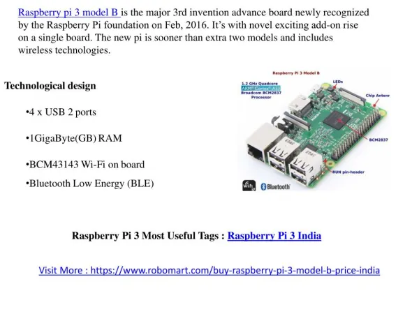 Raspberry Pi 3 India | Robomart