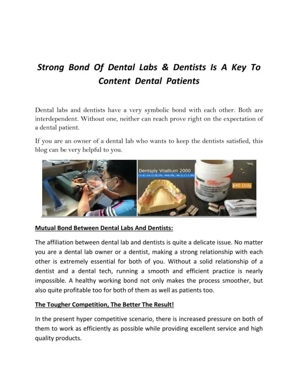 Dental labs china