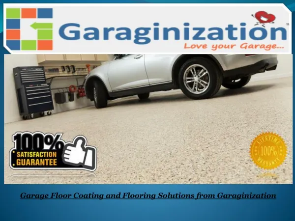 Garage Floor Coating and Flooring Solutions from Garaginization