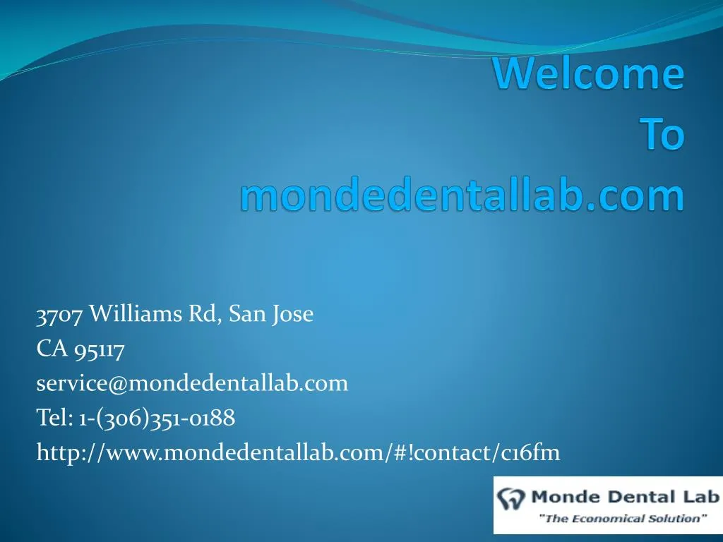 welcome to mondedentallab com