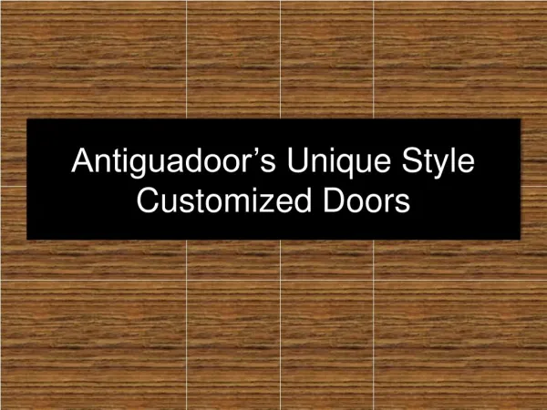 Customized Unique Style Doors