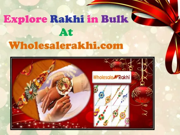 Wholesale Rakhi | Rakhi wholesaler | 91 8510934032