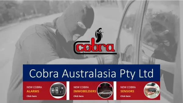 Cobra Aust Offers a Unique Range of Car Security Systems