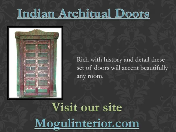 Indian Architual Doors