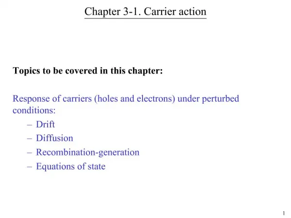 Chapter 3-1. Carrier action