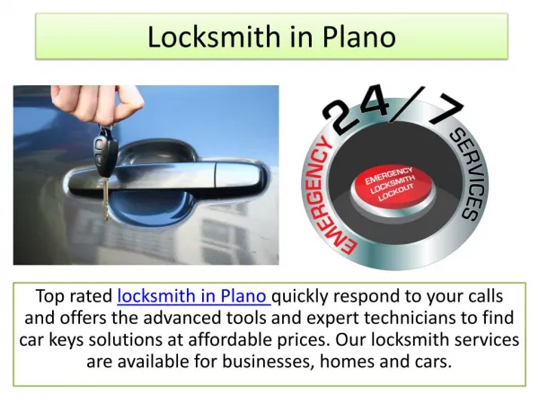 Locksmith in Plano TX
