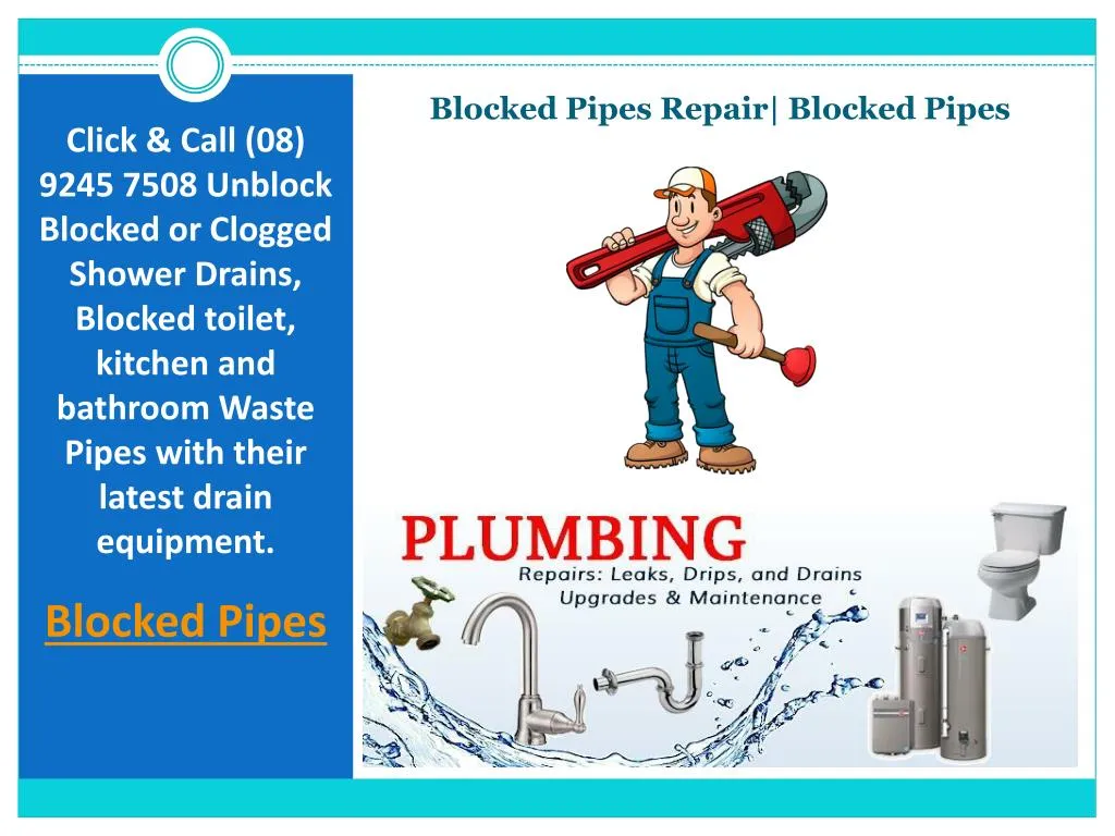 blocked pipes repair blocked pipes