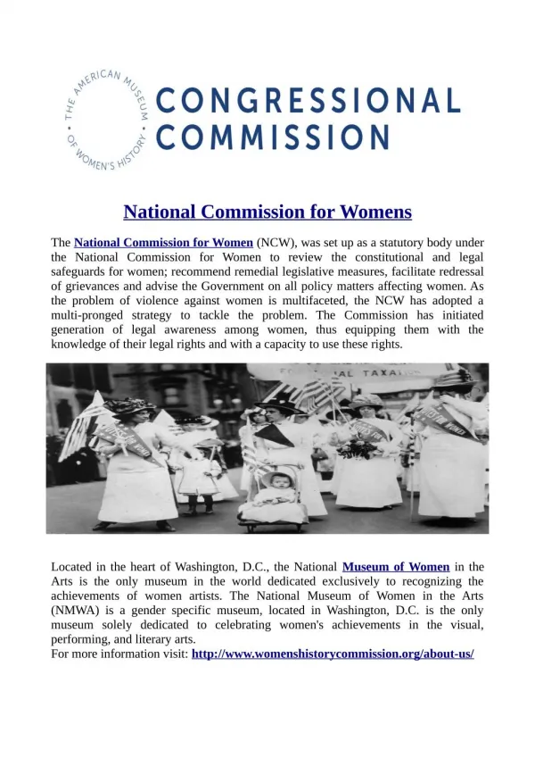National Commission for Womens