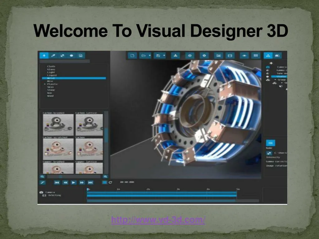 welcome to visual designer 3d