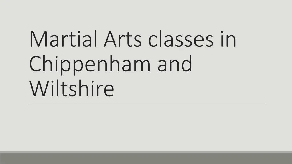 martial arts classes in chippenham and wiltshire