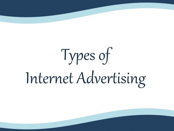 Types of Internet Advertising