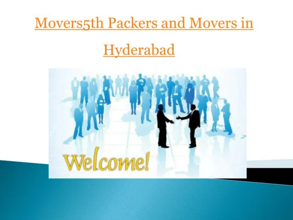 Movers5th Movers in Hyderabad To Home Moving Woes With Professional Moving Firms