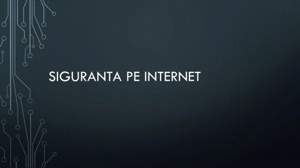 Siguranța peInternet