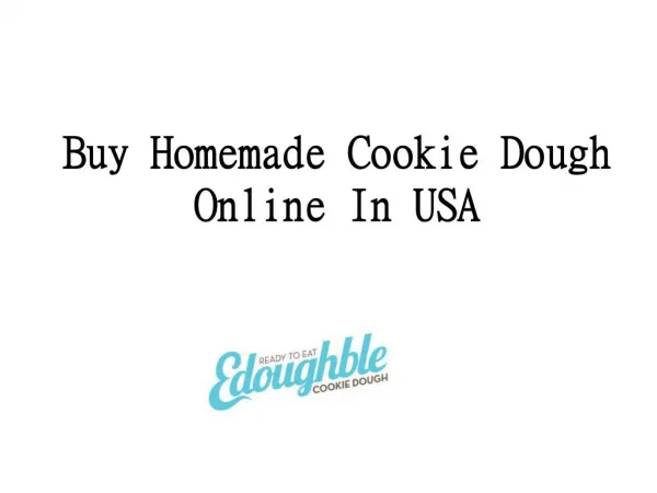 Buy Homemade Cookie Dough Online In USA