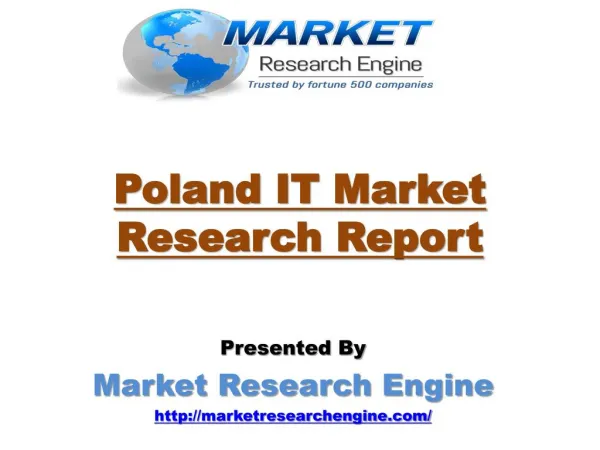 Poland IT Market Scenario is Expected to cross $13.00 billion by the end of 2020