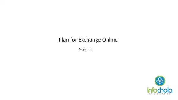 Plan for Exchange Online Part 2 - infochola