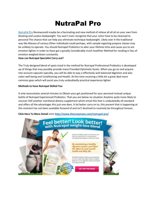 NutraPal Pro